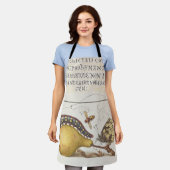 Vintage Chic Calligraphy butterfly Print Schort (Gedragen)