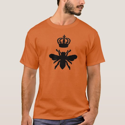 Vintage Chic Queen Bee Silhouette T-shirt (Voorkant)