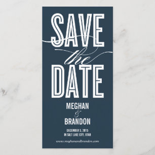 Vintage Chic Save The Date Fotokaarten