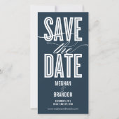 Vintage Chic Save The Date Fotokaarten (Voorkant)