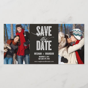 Vintage Chic Save The Date Fotokaarten