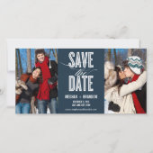 Vintage Chic Save The Date Fotokaarten (Voorkant)