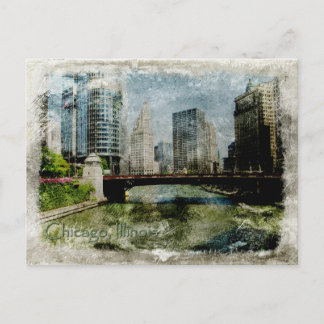 Vintage Chicago Briefkaart