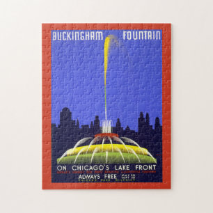 Vintage Chicago Buckingham Legpuzzel
