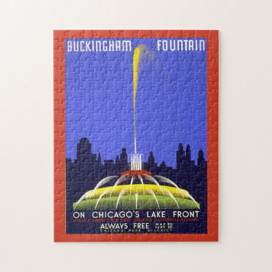 Vintage Chicago Buckingham Legpuzzel (Verticaal)