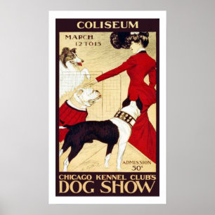 Vintage Chicago Kennel Club Show Poster