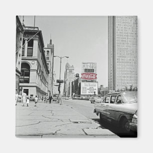 Vintage Chicago Michigan Avenue Colorsplash 1960's Magneet