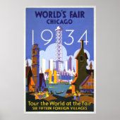 Vintage Chicago Poster (Voorkant)