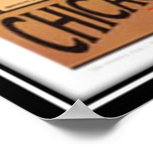 Vintage Chicago, USA - Poster (Hoek)