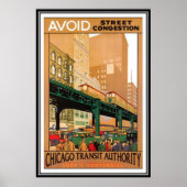 Vintage Chicago, USA - Poster (Voorkant)