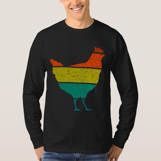 Vintage Chicken Mama T-shirt (Voorkant)