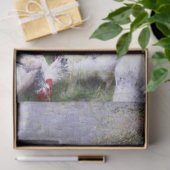 Vintage Chickens & Roosters Tissue Paper Tissuepapier (Geschenk)