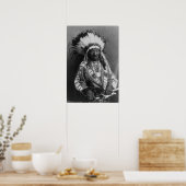 Vintage Chief Red Cloud Native American Photograph Poster (Keuken)