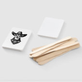 Vintage Chihuahua Cowboy Gravure Stijl Western Hon Handwaaier (Niet-gemonteerd)