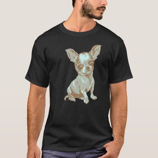 Vintage Chihuahua T-shirt (Voorkant)