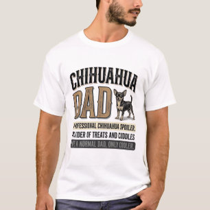 Vintage Chihuahua Vader Hond Liefhebber Shirt Ontw