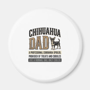Vintage Chihuahua Vader Hond Liefhebber Shirt Ontw Magneet