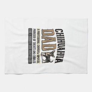 Vintage Chihuahua Vader Hond Liefhebber Shirt Ontw Theedoek