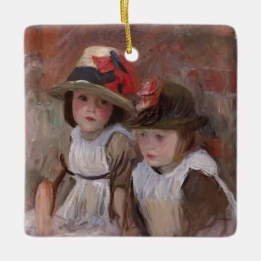 Vintage Childhood Charm Ceramic Ornament (Voorkant)