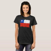 Vintage Chile Flag Chilean Independence Day T-shirt (Voorkant volledig)