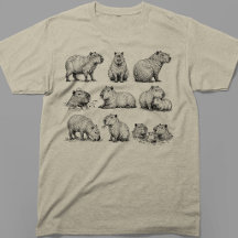 Vintage Chill Capybara Onsen Lente Schets