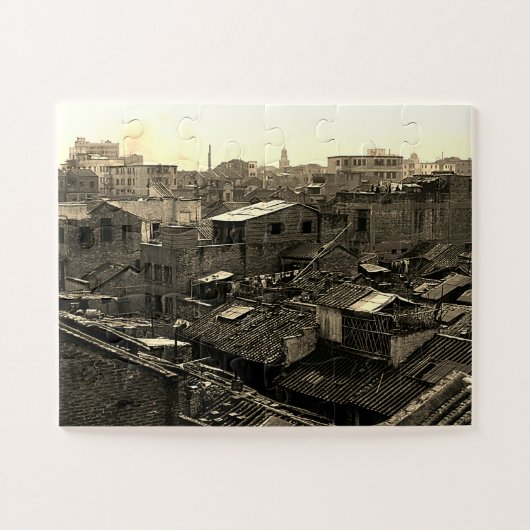 Vintage China Canton city Legpuzzel (Horizontaal)