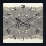 Vintage China Canton city Vierkante Klok<br><div class="desc">Vintage China Canton city</div>