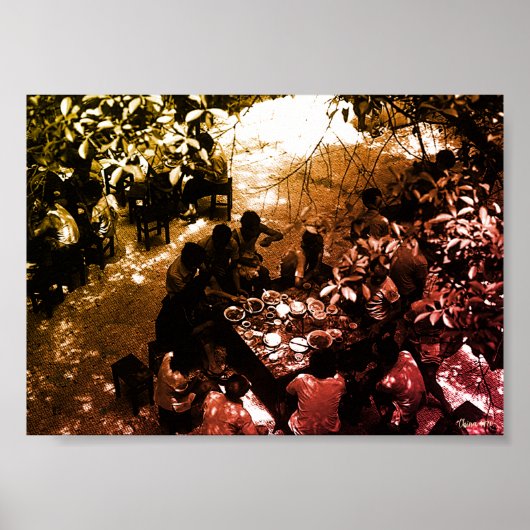 Vintage China Canton restaurant Poster (Voorkant)