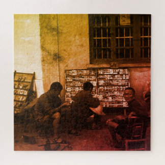 Vintage China Changsha book lending Legpuzzel