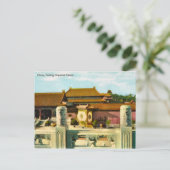 Vintage, China, Peking, keizerlijk paleis Briefkaart (Staand voorkant)