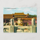 Vintage, China, Peking, keizerlijk paleis Briefkaart (Voorkant)