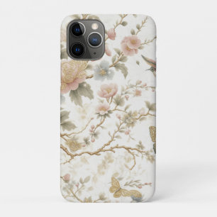 Vintage Chinees bloempatroon met kolibrie Case-Mate iPhone Case