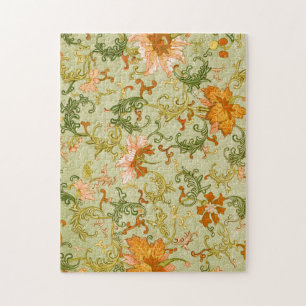 Vintage Chinese ornament Jones Bloemen   Legpuzzel