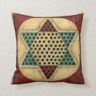 Vintage Chinese schaakbord van Ethan Harper Kussen