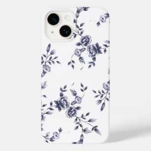 Vintage Chinoiserie Blauw & Wit Bloemmotief Case-Mate iPhone Case