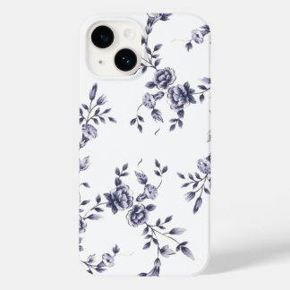 Vintage Chinoiserie Blauw & Wit Bloemmotief Case-Mate iPhone Case