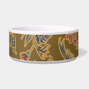 Vintage Chinoiserie Bloem Brokaat 18e Eeuw  Voerbakje