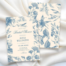 Vintage Chinoiserie botanische bloemrijke bruidsdo