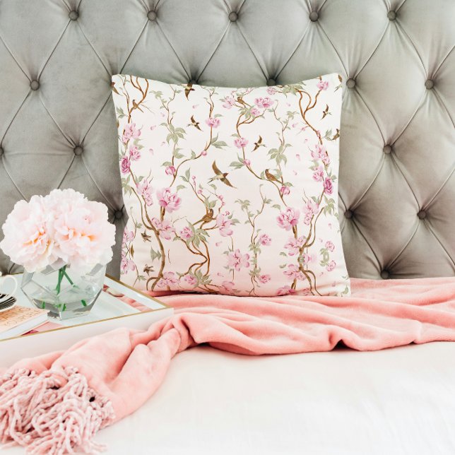 Vintage Chinoiserie Floral Kussen (Creator heeft geüpload)