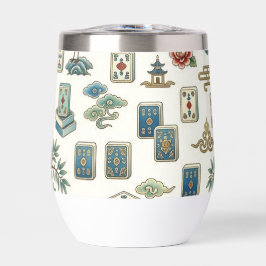 Vintage Chinoiserie Mahjong-tegel