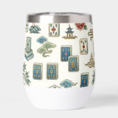 Vintage Chinoiserie Mahjong-tegel (Achterkant)