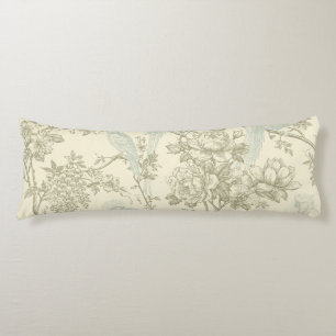 Vintage Chinoiserie Pauw Vogelhuisje Bloempatroon Lichaamskussen