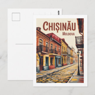 Vintage Chișinău moldova reis souvenirs & cadeaus Briefkaart