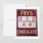 Vintage chocolade adverteren poster briefkaart (Voorkant / Achterkant)