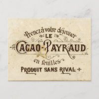 Vintage chocolade cacao advertentie ( retro café g
