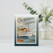 Vintage chocolade-poster, Cadbury's chocolade Briefkaart (Staand voorkant)
