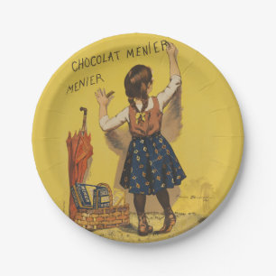 Vintage Chocolat Menier Frans Poster Bouisset Kuns Papieren Bordje