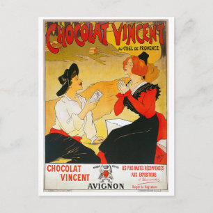 Vintage Chocolat Vincent Ad Briefkaart