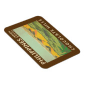 Vintage Chocolate Hills Filipijnen Magneet (Rechterzijde)