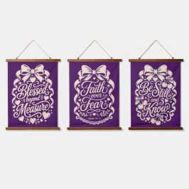 Vintage Christelijk Huis Muur Decoratie Trio Weerg Hangend Wandkleed